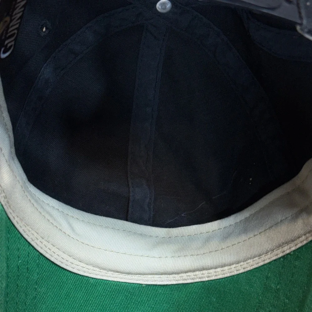 Guinness Baseball Cap OSFM Black St James Gate Dublin Harp Snapback‎ Hat
